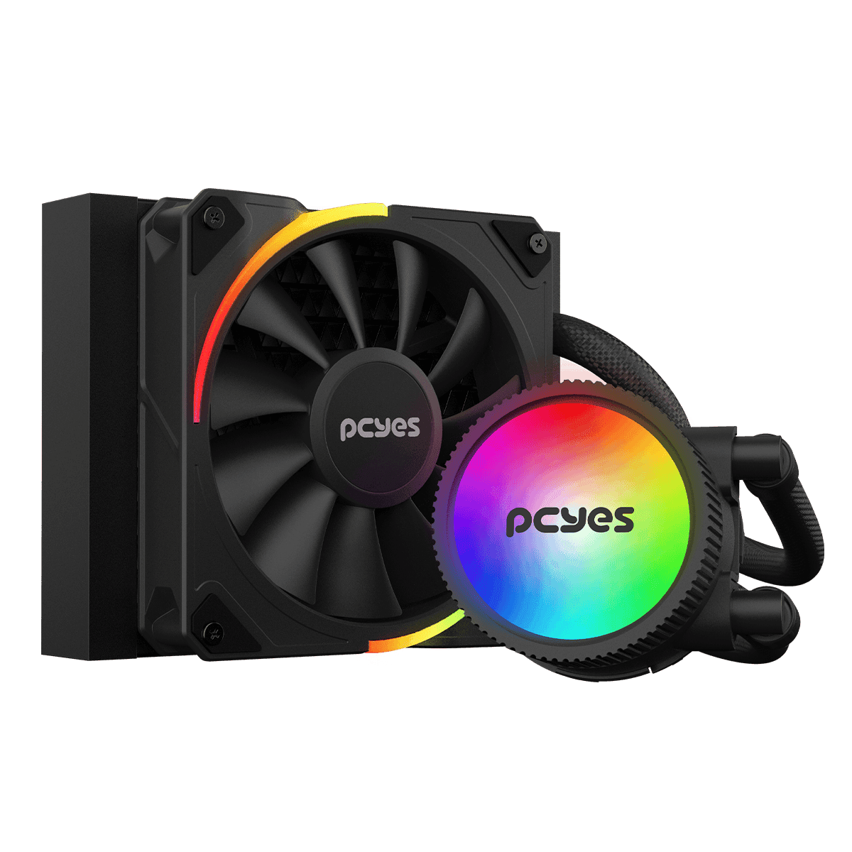 Water Cooler PCYES Sangue Frio 3 ARGB Black Vulcan 120mm TDP 200W ARGBSF3120BR