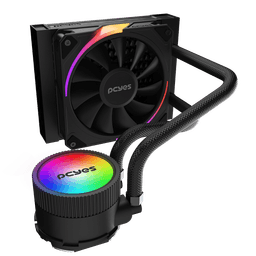 Water Cooler PCYES Sangue Frio 3 ARGB Black Vulcan 120mm TDP 200W ARGBSF3120BR 2