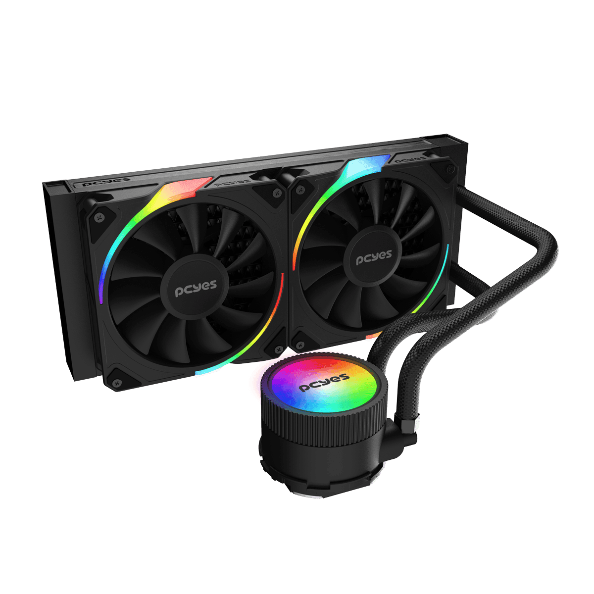 Water Cooler Sangue Frio 3 ARGB Black Vulcan 240mm TDP 250W (ARGBSF3240BR) em destaque