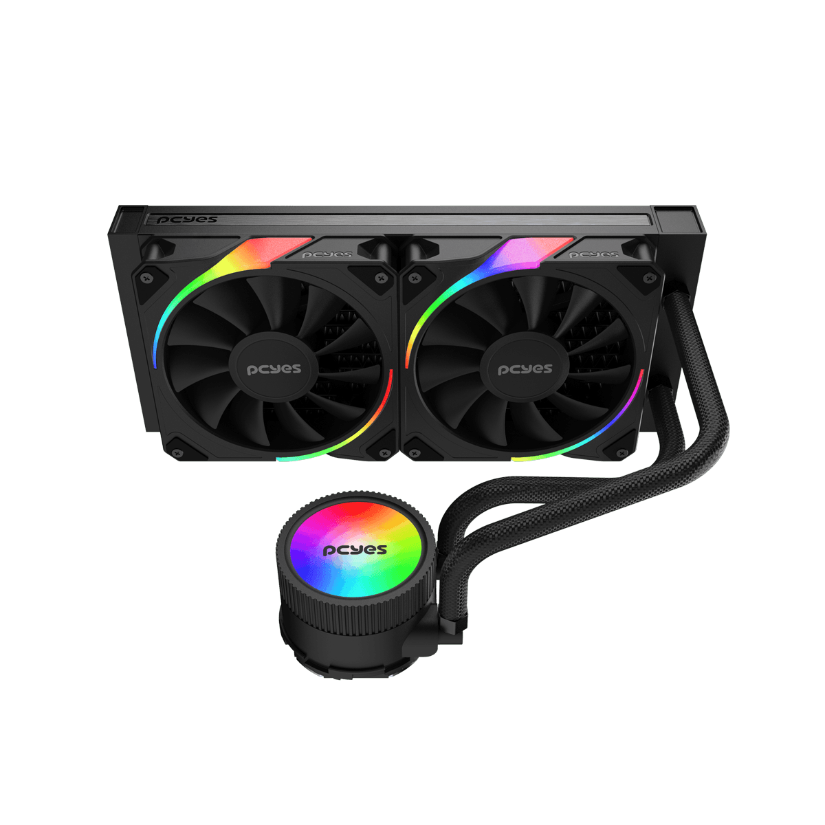 Water Cooler Sangue Frio 3 ARGB Black Vulcan 240mm TDP 250W (ARGBSF3240BR) detalhe