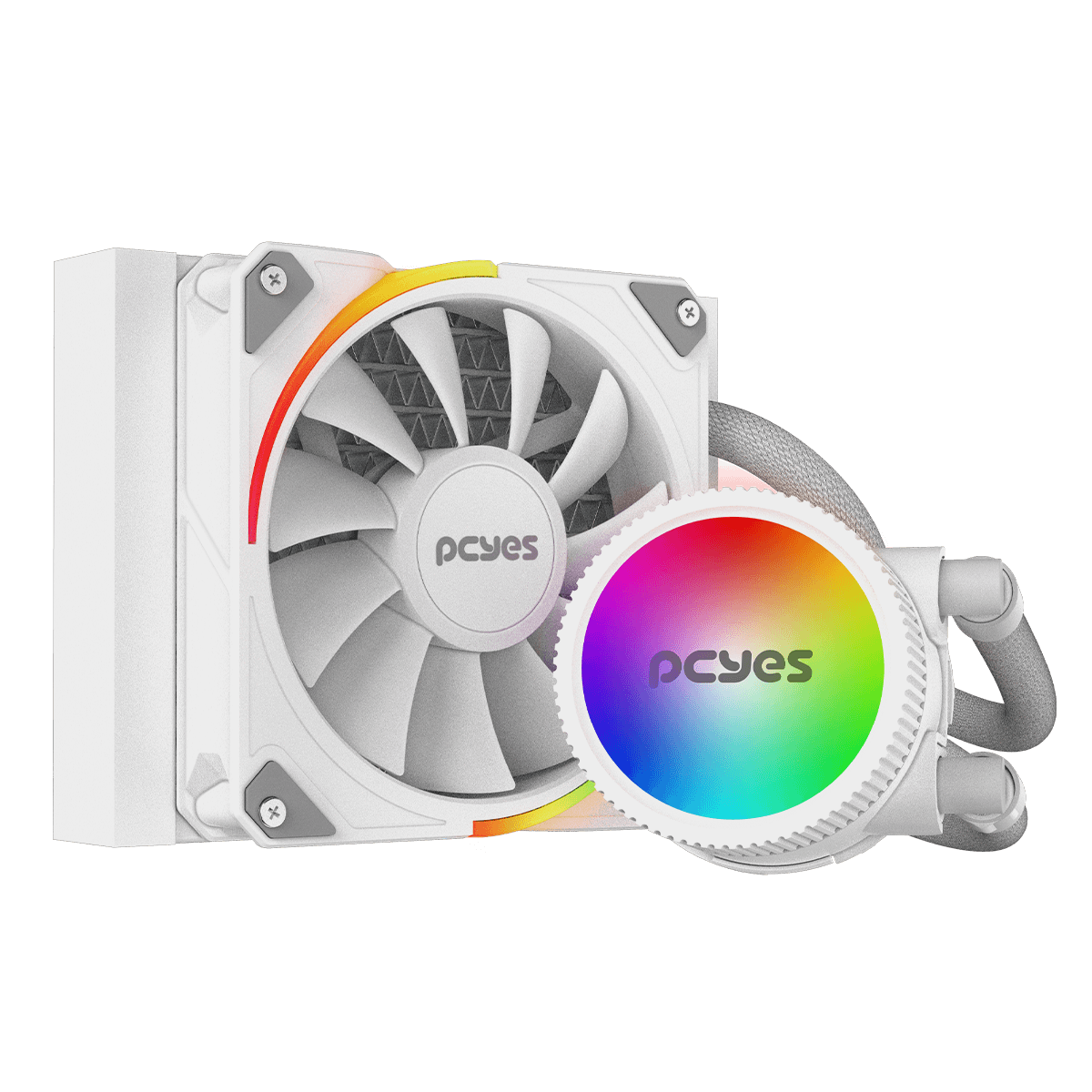 Water Cooler PCYES Sangue Frio 3 ARGB White Ghost 120mm TDP 200W ARGBSF3120WGBR