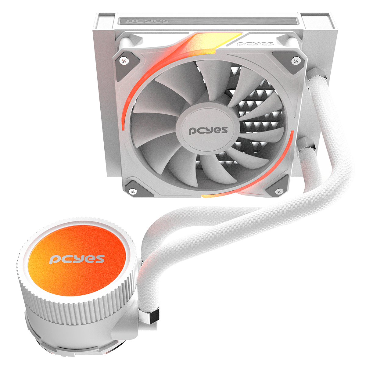 Water Cooler PCYES Sangue Frio 3 ARGB White Ghost 120mm TDP 200W ARGBSF3120WGBR detalhe