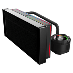 Water Cooler PCYES Vision 240mm Black Vulcan LCD 2,1" VS240BV 4