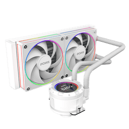 Water Cooler PCYES Vision White Ghost 240mm LCD 2,1" VS240WG 2
