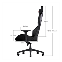 Cadeira Gamer Ergonômica Sentinel Red Magma com Apoio 4D e Inclinação 135° PCYes 6