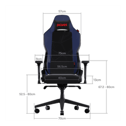 Cadeira Gamer Ergonômica Sentinel Colbat Blue com Apoio 4D e Inclinação 135° PCYes 5