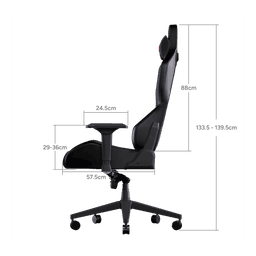 Cadeira Gamer Ergonômica Sentinel Colbat Blue com Apoio 4D e Inclinação 135° PCYes 6