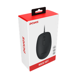 Mouse PCYES USB Soft 1200DPI Silent Click Cabo 2m MSSC01 6