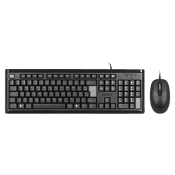 Kit com Teclado e Mouse USB Classic PCYES ABNT2 1000DPI Cabo 2m KCBK 1