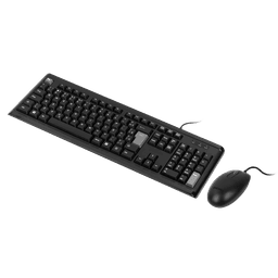 Kit com Teclado e Mouse USB Classic PCYES ABNT2 1000DPI Cabo 2m KCBK 2