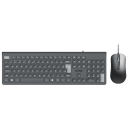 Combo Teclado e Mouse USB PCYES Soft Preto ABNT2 1000 DPI CMBSFBK 1
