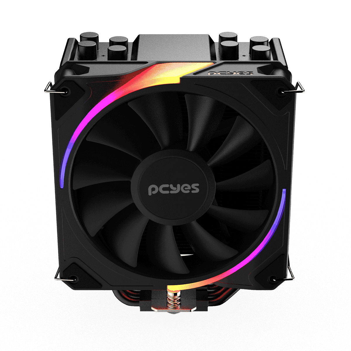 Cooler para processador Frost Pulse ARGB Black Vulcan TDP 180W (PEFPARGBBV) em destaque