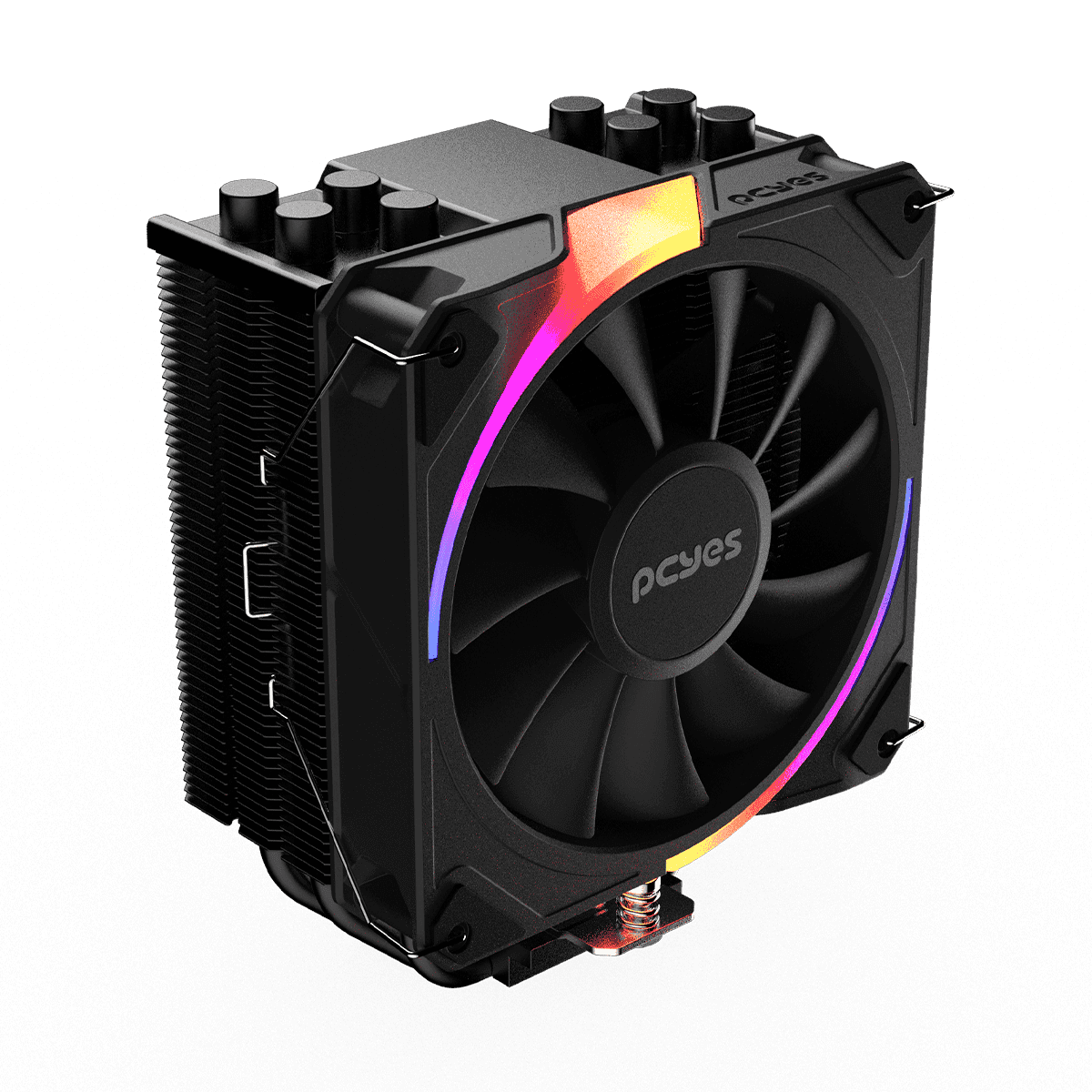 Cooler para processador Frost Pulse ARGB Black Vulcan TDP 180W (PEFPARGBBV) detalhe