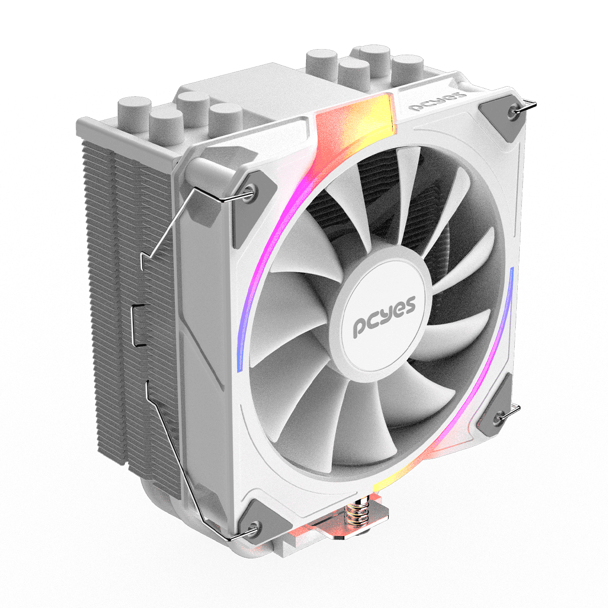 Cooler para Processador PCYES Frost Pulse ARGB White Ghost TDP 180W PEFPARGBWG detalhe