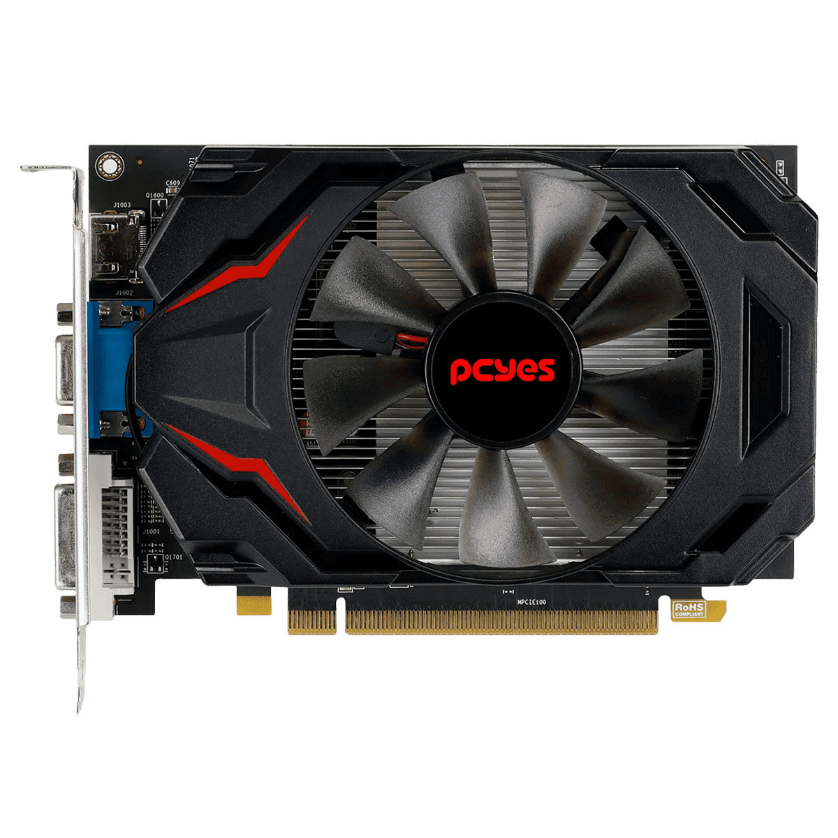 Placa de vídeo AMD R7250 4GB GDDR5 128bits em destaque