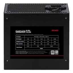 Fonte PCYES Gamer Shocker 600W Full Modular 80Plus Black Vulcan FM600WBV 4