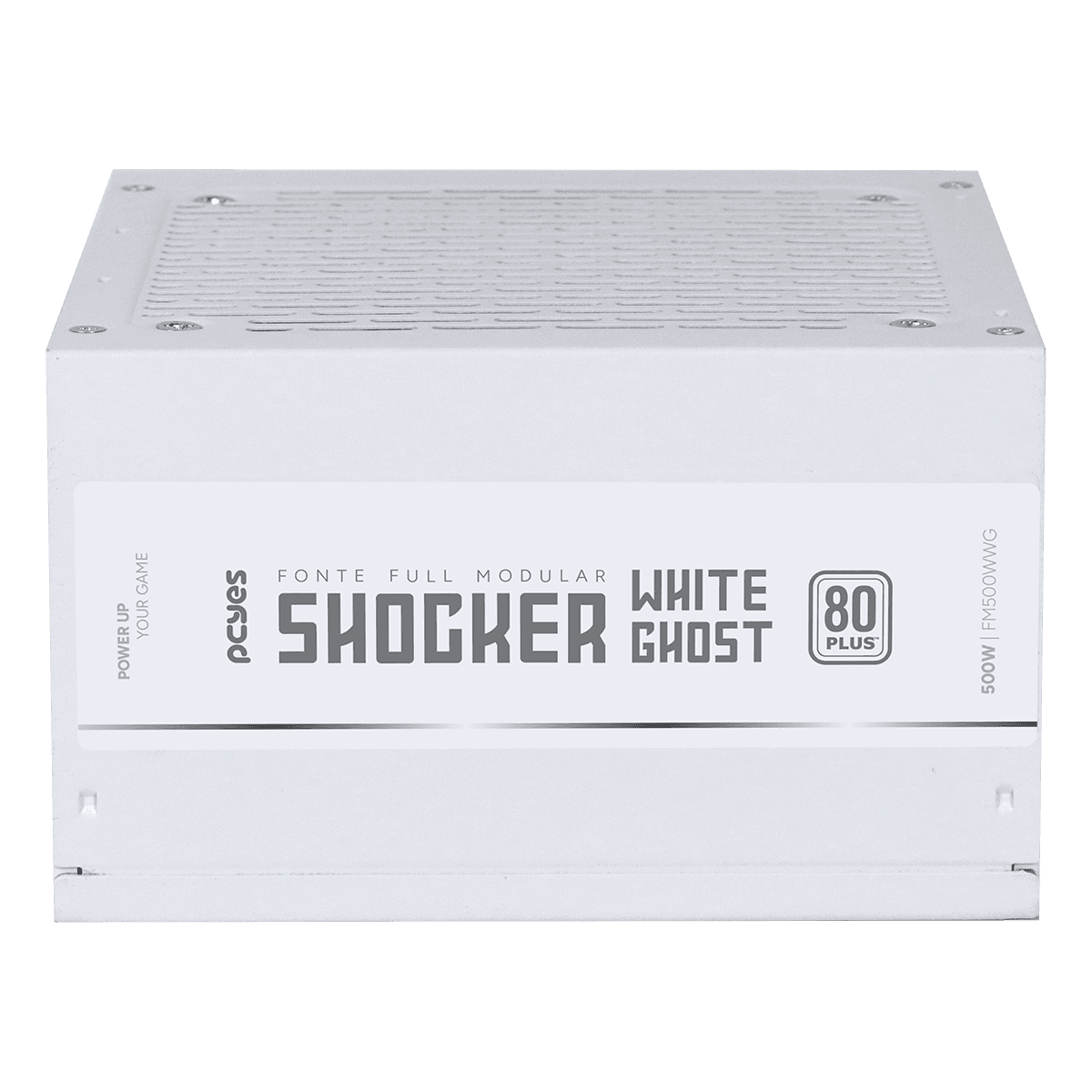 Fonte PCYES Gamer Shocker 500W Full Modular 80Plus White Ghost FM500WWG detalhe