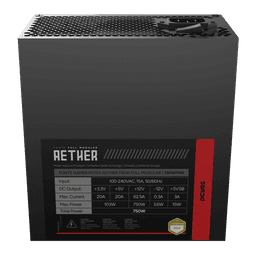 Fonte PCYES Gamer Aether 750W Full Modular Gold PCIe 5.0 ATX 3.1 750WFMG 5