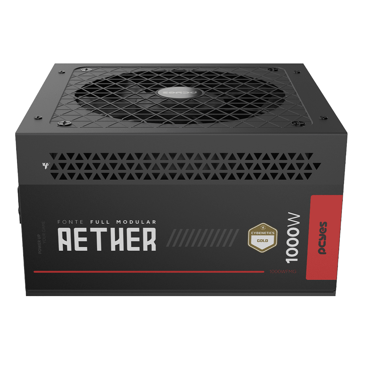 Fonte PCYES Gamer Aether 1000W Full Modular Gold PCIe 5.0 ATX 3.1 1000WFMG detalhe