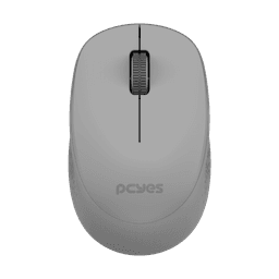 Mouse PCYES Sem Fio Mover Gray 1600DPI Silent Click 20m 2.4GHz PMMWSCGY 1