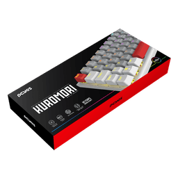 Teclado Mecânico PCYES Kuromori White Ghost Red Switch LED Rainbow PTKMWG60RD 6