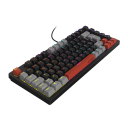 Teclado Mecânico PCYES 75% Kirin Black Vulcan Red Switch LED Rainbow PTKR75RD 2
