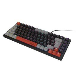 Teclado Mecânico PCYES 75% Kirin Black Vulcan Red Switch LED Rainbow PTKR75RD 3