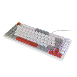 Teclado Mecânico 75% Kirin PCYES White Ghost Blue Switch LED Rainbow PTKRWG75BL 3