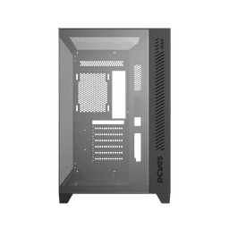 Gabinete Gamer PCYES Forcefield Max Black Vulcan Vidro Temperado 2