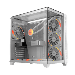 Gabinete Gamer PCYES Forcefield Max White Ghost GFFMAXWG 1