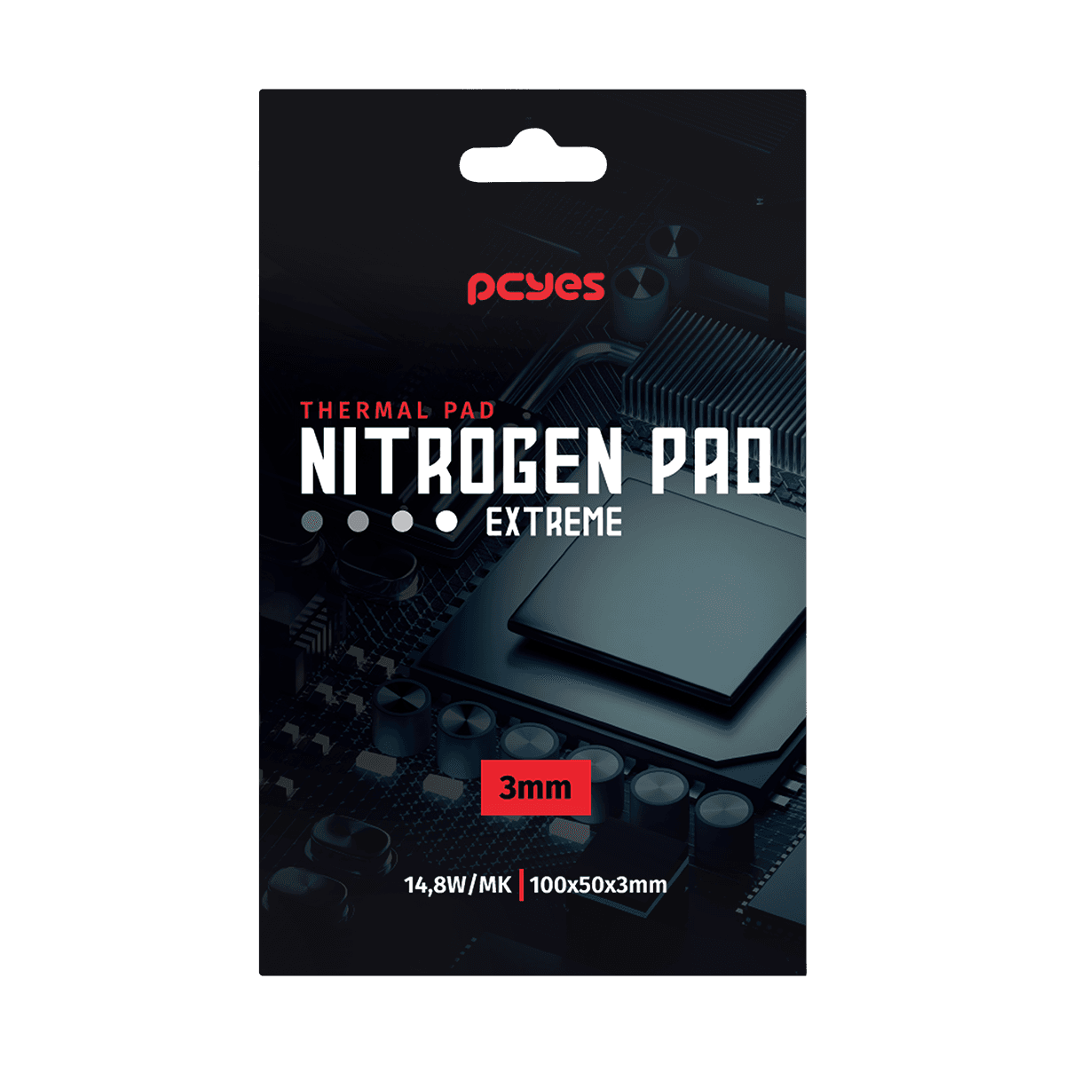 Thermal Pad PCYES Nitrogen Extreme 100x50x3mm 14,8W/mK Alta Performance PCYNPE30148