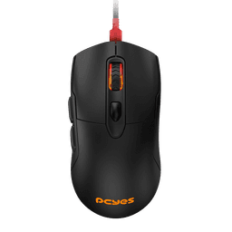 Mouse PCYES Gamer Malus Black Vulcan RGB 12400DPI PMGMBV 1