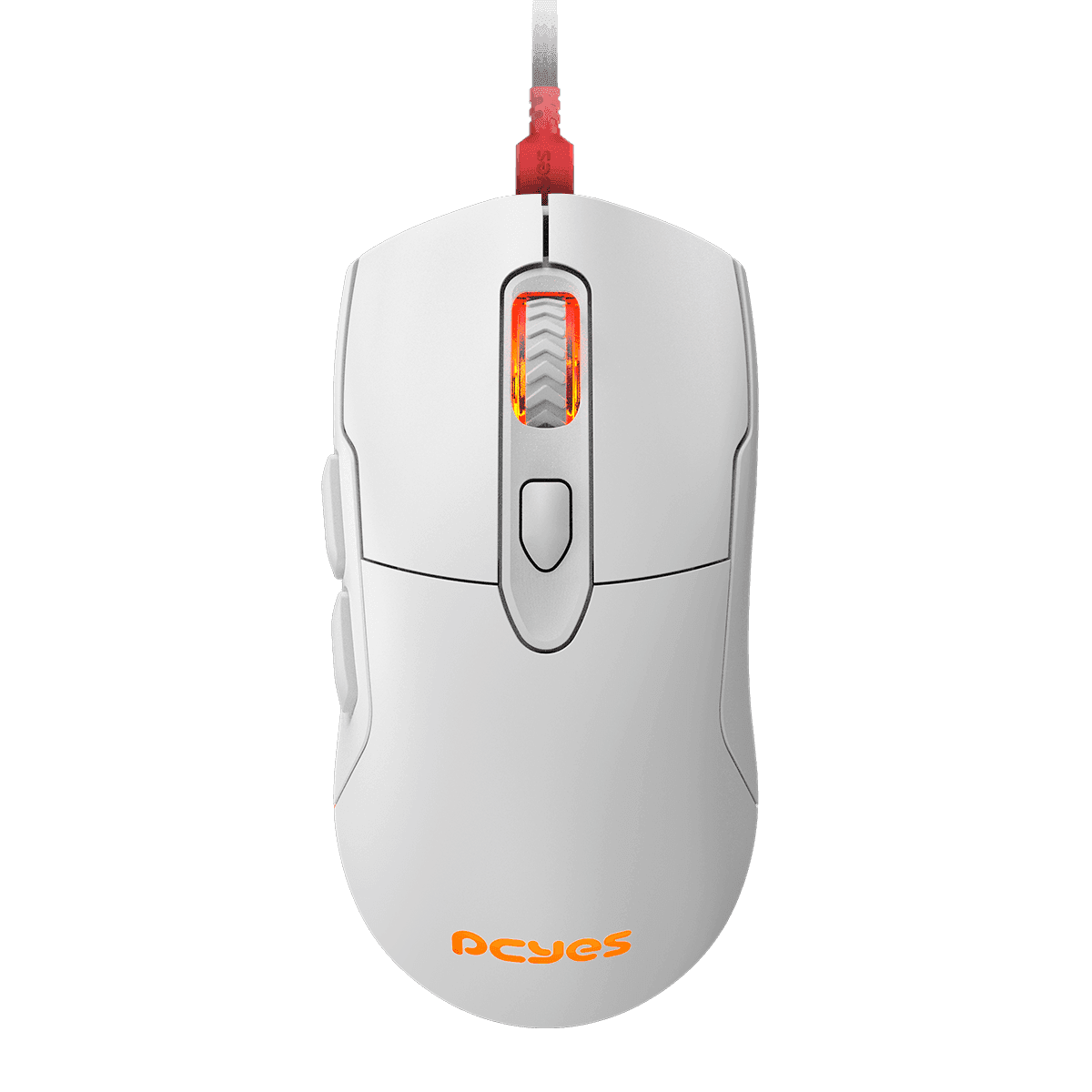 Mouse PCYES Gamer Malus White Ghost RGB 12400DPI PMGMWG