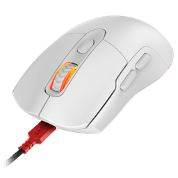 Mouse PCYES Gamer Malus White Ghost RGB 12400DPI PMGMWG 2
