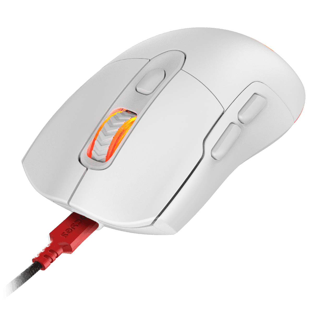 Mouse PCYES Gamer Malus White Ghost RGB 12400DPI PMGMWG em destaque
