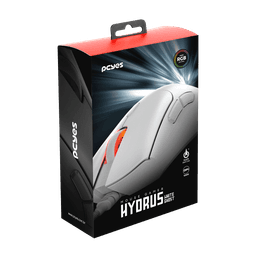 Mouse PCYES Gamer Hydrus White Ghost 12400DPI RGB 6 Botões PMGHWG 6