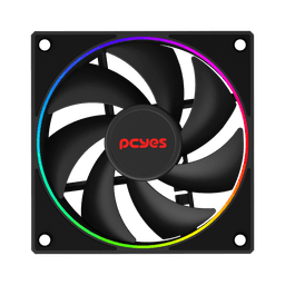 Cooler Fan PCYES Vision Black Vulcan 120mm 2000RPM 78CFM FVBV120 1