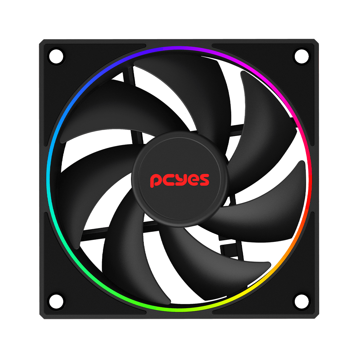 Cooler Fan PCYES Vision Black Vulcan 120mm 2000RPM 78CFM FVBV120