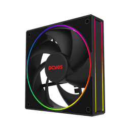 Cooler Fan PCYES Vision Black Vulcan 120mm 2000RPM 78CFM FVBV120 3