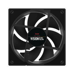 Cooler Fan PCYES Vision Black Vulcan 120mm 2000RPM 78CFM FVBV120 4