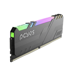 Memória PCYES Gamer UDIMM 8GB DDR4 3200MHz ARGB Preta PM083200D4BR 3
