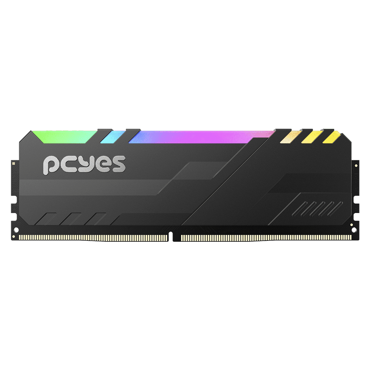 Memória PCYES Gamer 32GB DDR4 3200MHz Preta ARGB UDIMM PM323200D4BR em destaque
