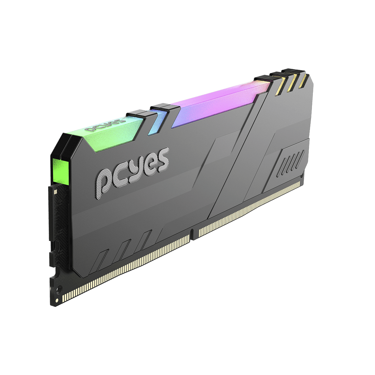 Memória PCYES Gamer 32GB DDR4 3200MHz Preta ARGB UDIMM PM323200D4BR detalhe