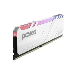 Memória PCYES Gamer UDIMM 8GB DDR4 3200MHz Branca ARGB PM083200D4WR 3