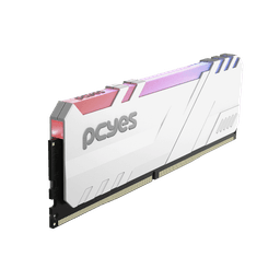 Memória PCYES Gamer 16GB DDR4 3200MHz Branca RGB UDIMM PM163200D4WR 3