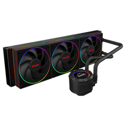 Water Cooler PCYES Vision 360mm Black Vulcan LCD 2,1" VS360BV 2