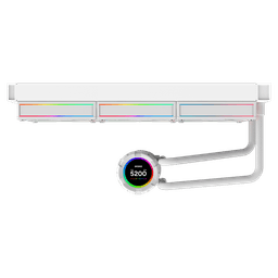Water Cooler PCYES Vision 360mm White Ghost LCD 2,1" VS360WG 5