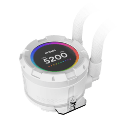 Water Cooler PCYES Vision 360mm White Ghost LCD 2,1" VS360WG 6