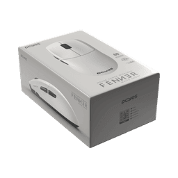 Mouse PCYES Gamer Fenner White Ghost Wireless 26000DPI 8K PMGFWG8K 8