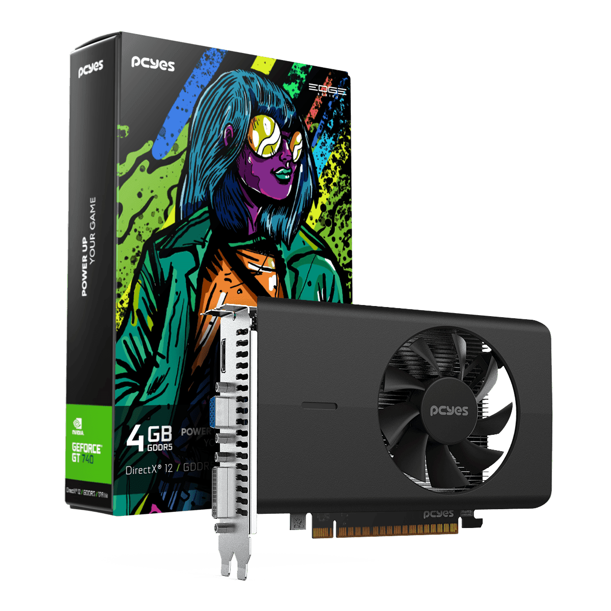 Placa de vídeo NVIDIA GT740 4GB GDDR5 128bits